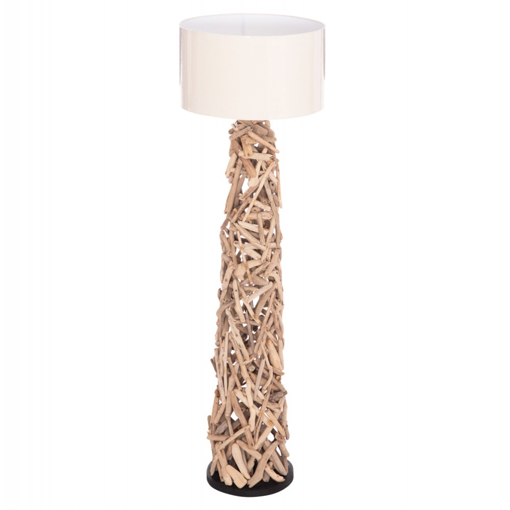 ΔΙΑΚΟΣΜΗΤΙΚΟ ΦΩΤΙΣΤΙΚΟ ΔΑΠΕΔΟΥ ALTAR HM4429 DRIFTWOOD--ΛΕΥΚΟ PVC Φ45x153Υεκ.