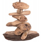 ΕΠΙΤΡΑΠΕΖΙΟ ΔΙΑΚΟΣΜΗΤΙΚΟ ΦΩΤΙΣΤΙΚΟ IVAR HM4431 DRIFTWOOD & RATTAN 32x30x53Υεκ.