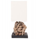 ΕΠΙΤΡΑΠΕΖΙΟ ΟΡΘΟΓΩΝΙΟ ΦΩΤΙΣΤΙΚΟ TWIGGY HM4432 DRIFTWOOD & ΛΕΥΚΟ ΚΑΠΕΛΟ 50x16,5x38Υεκ.