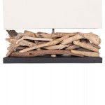 ΕΠΙΤΡΑΠΕΖΙΟ ΟΡΘΟΓΩΝΙΟ ΦΩΤΙΣΤΙΚΟ TWIGGY HM4432 DRIFTWOOD & ΛΕΥΚΟ ΚΑΠΕΛΟ 50x16,5x38Υεκ.