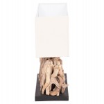 ΕΠΙΤΡΑΠΕΖΙΟ ΟΡΘΟΓΩΝΙΟ ΦΩΤΙΣΤΙΚΟ TWIGGY HM4434 DRIFTWOOD & ΛΕΥΚΟ ΚΑΠΕΛΟ 56x16.5x43Υεκ.