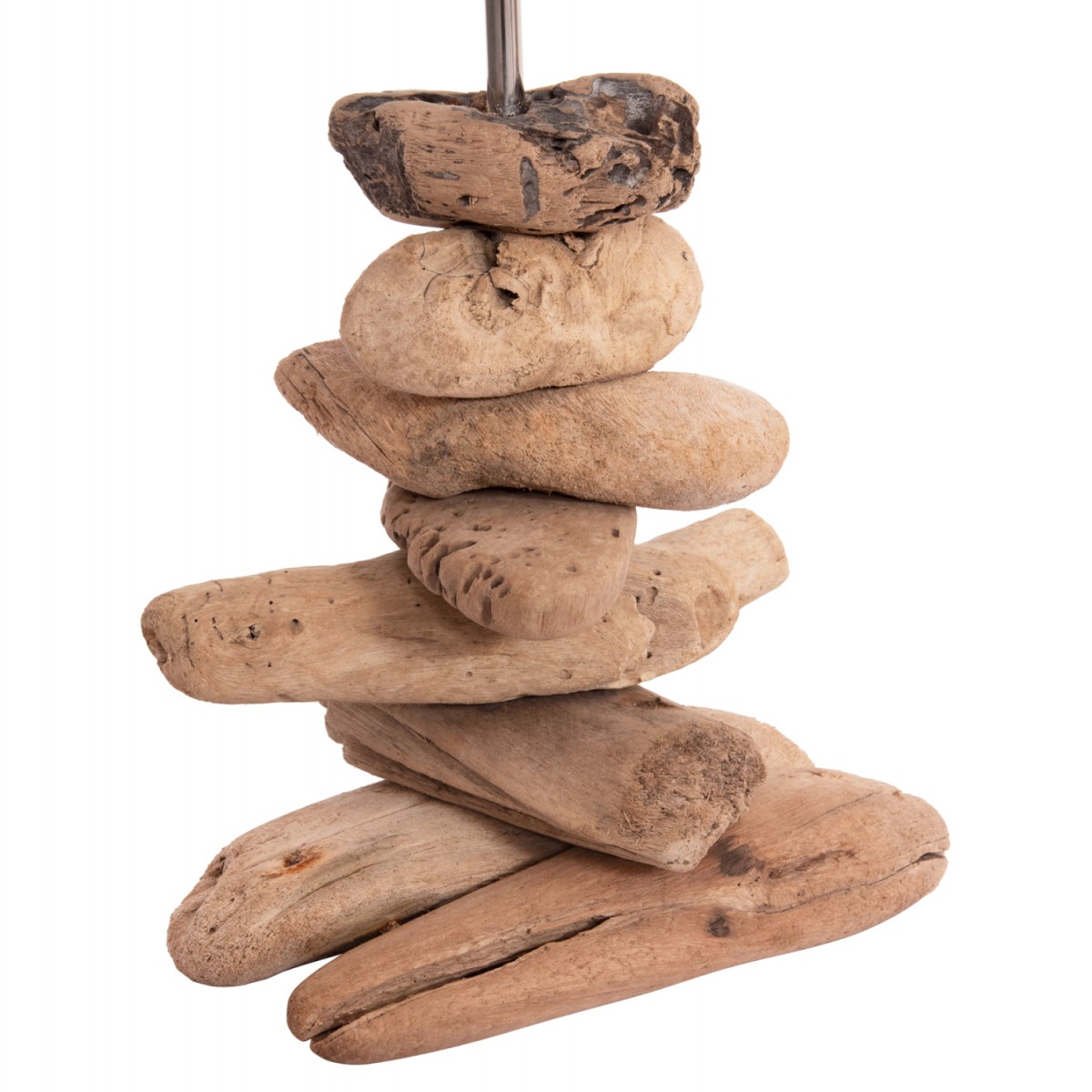 ΕΠΙΤΡΑΠΕΖΙΟ ΦΩΤΙΣΤΙΚΟ TYGO HM4436 DRIFTWOOD & ΛΕΥΚΟ ΚΑΠΕΛΟ Φ35x57Υεκ.