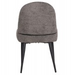 ΚΑΡΕΚΛΑ SARKY HM8585.11 ΥΦΑΣΜΑ ΜΠΟΥΚΛΕ ΓΚΡΙ ΜΕ ΜΕΤΑΛΛΙΚΑ ΠΟΔΙΑ 56x64x88Yεκ.