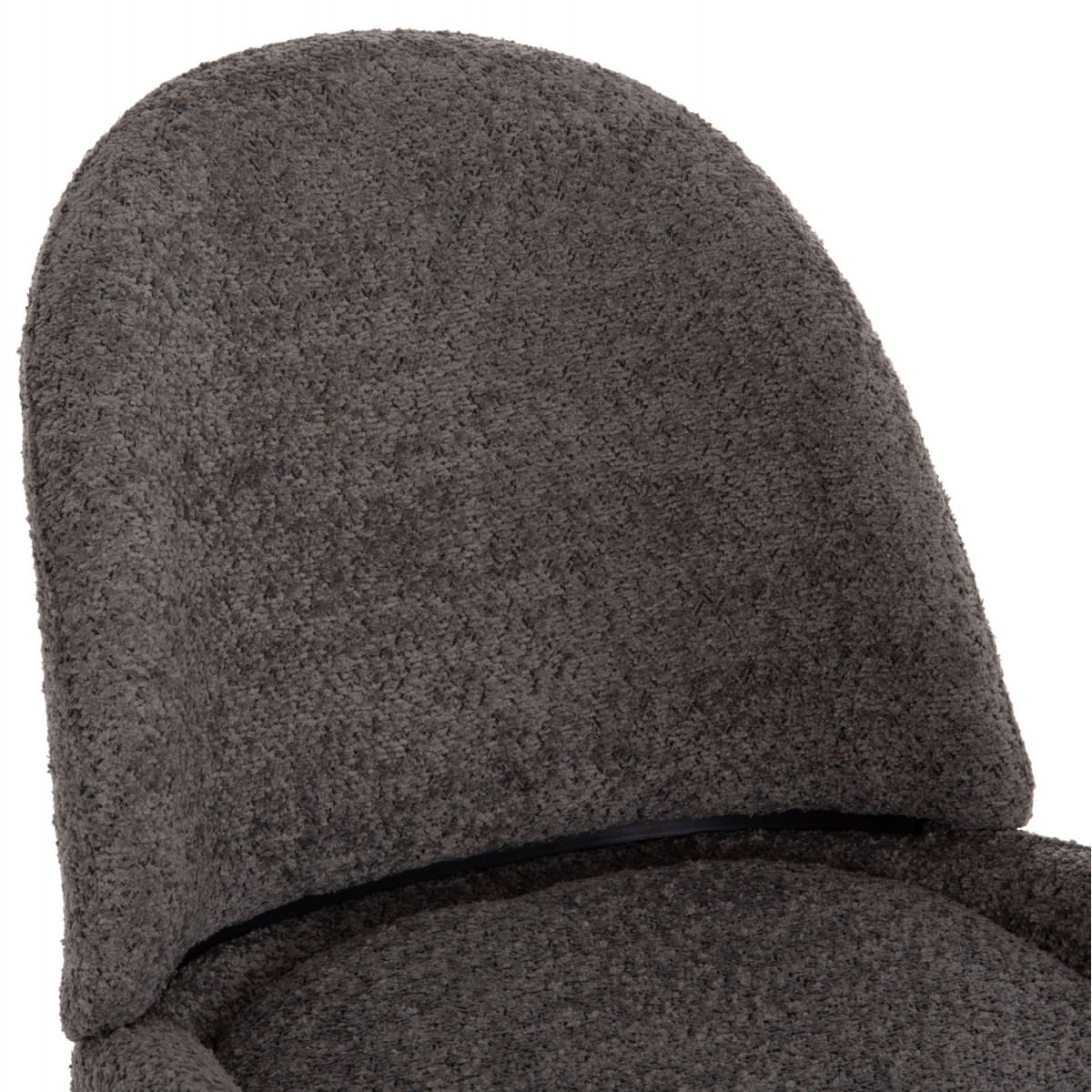 ΚΑΡΕΚΛΑ SARKY HM8585.11 ΥΦΑΣΜΑ ΜΠΟΥΚΛΕ ΓΚΡΙ ΜΕ ΜΕΤΑΛΛΙΚΑ ΠΟΔΙΑ 56x64x88Yεκ.