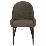 ΚΑΡΕΚΛΑ SARKY HM8585.13 ΥΦΑΣΜΑ ΜΠΟΥΚΛΕ ΠΡΑΣΙΝΟ ΜΕ ΜΕΤΑΛΛΙΚΑ ΠΟΔΙΑ 56x64x88Yεκ.