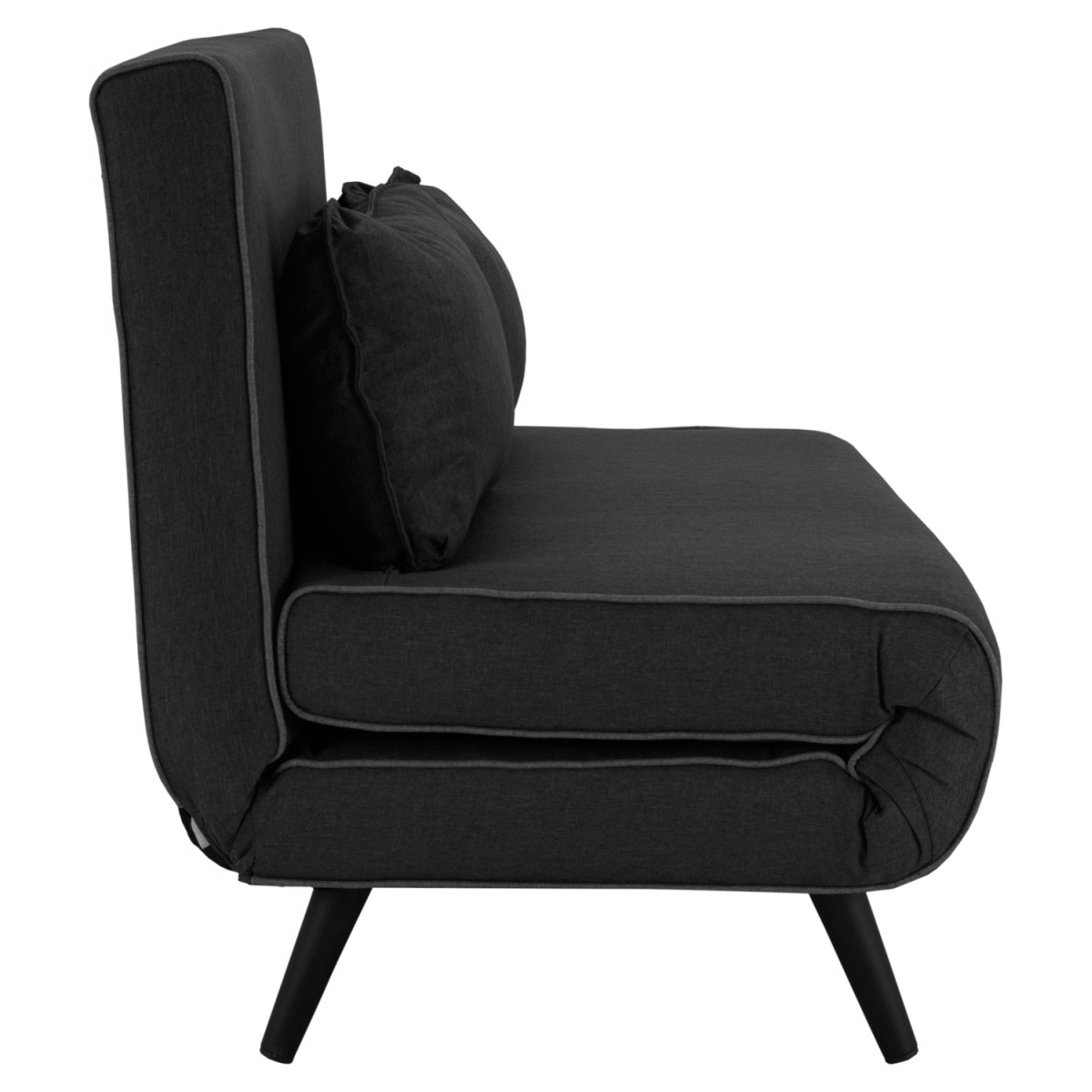 ΚΑΝΑΠΕΣ ΚΡΕΒΑΤΙ 2 ΑΤΟΜΩΝ ASMA HM3077.03 ΣΚΟΥΡΟ ΓΚΡΙ ΥΦΑΣΜΑ 140x80x77Yεκ.