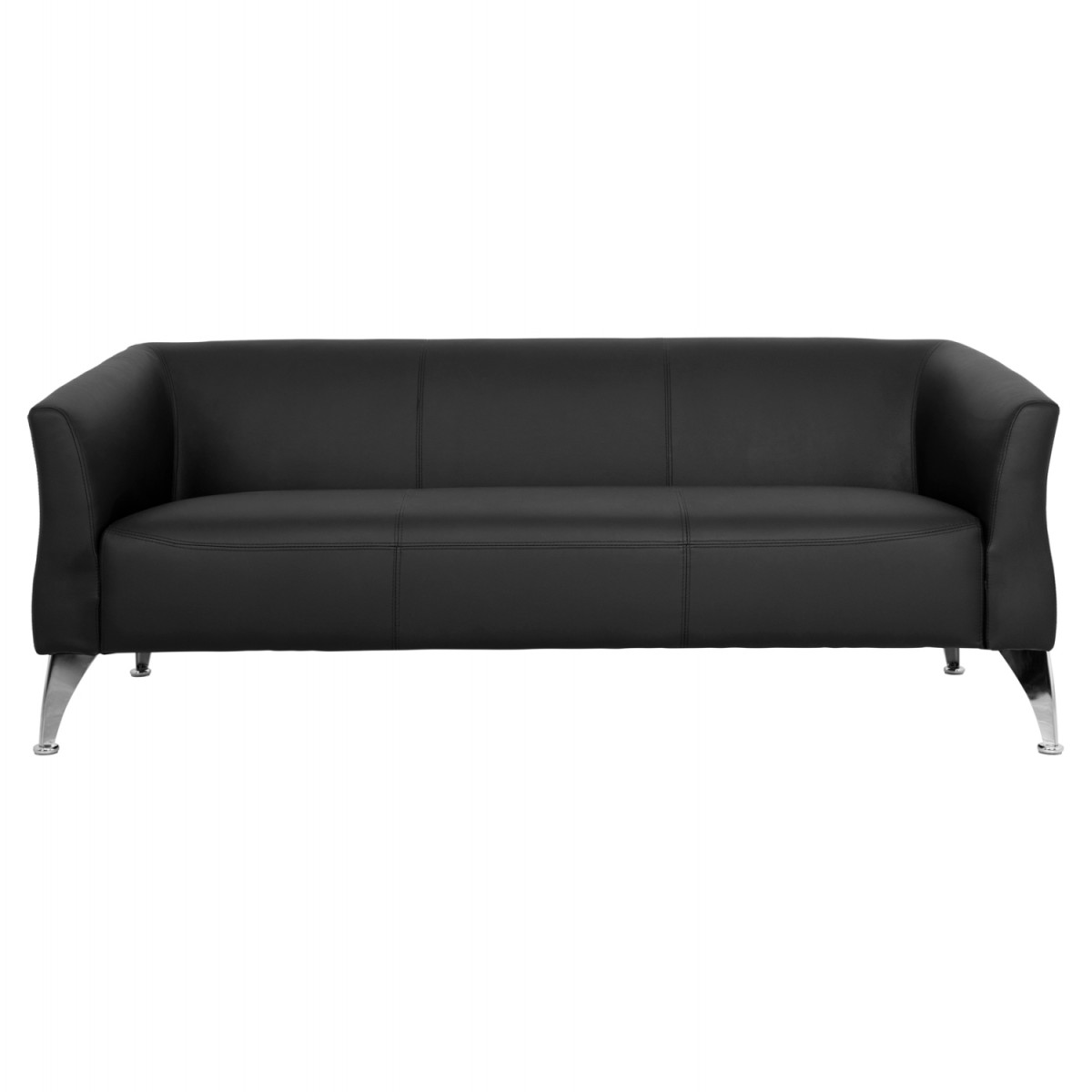 ΚΑΝΑΠΕΣ 3ΘΕΣΙΟΣ KIANA HM3122.31 ΜΕ ΜΑΥΡΟ PU 180x75x71 εκ.