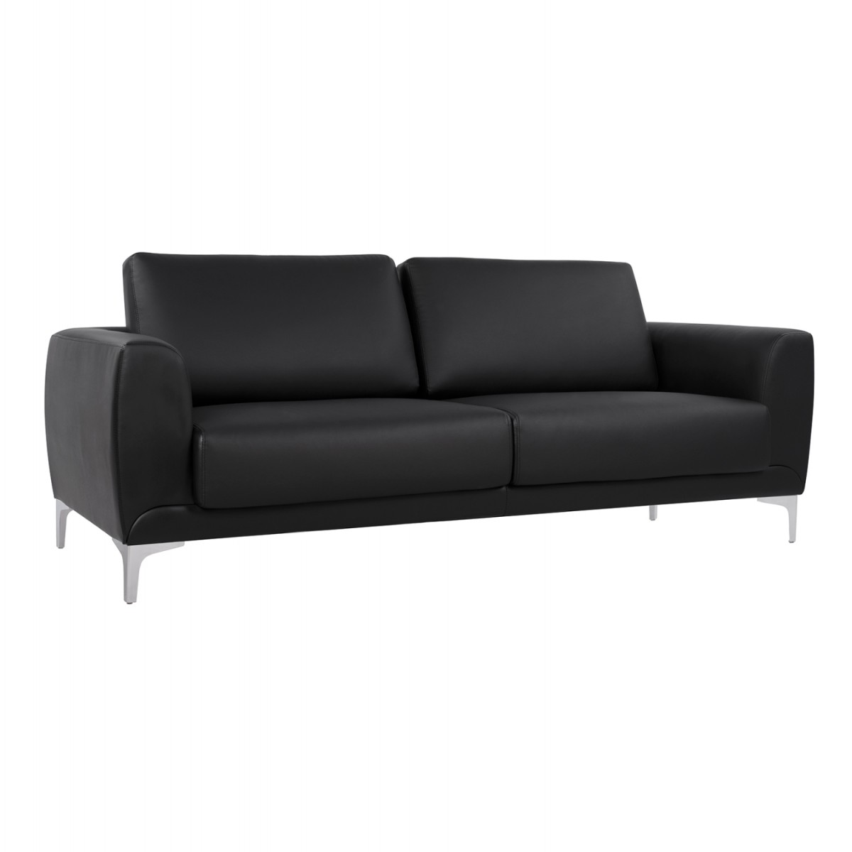 ΚΑΝΑΠΕΣ 3ΘΕΣΙΟΣ KENZIE HM3121.31 ΜΕ ΜΑΥΡΟ PU 190x81x81 εκ.