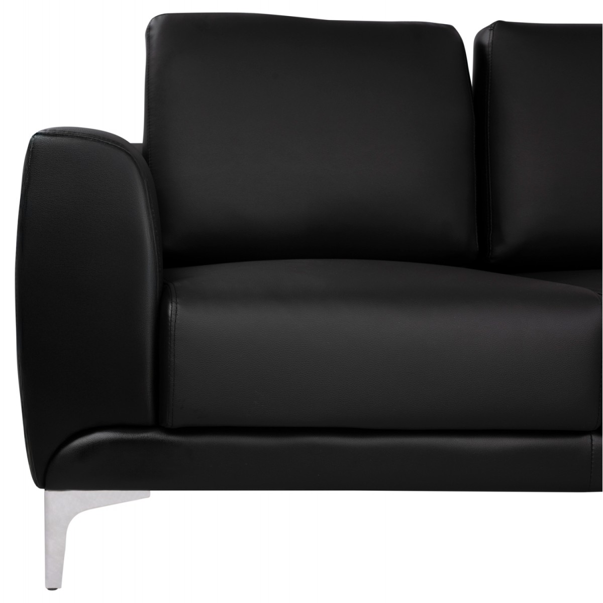 ΚΑΝΑΠΕΣ 3ΘΕΣΙΟΣ KENZIE HM3121.31 ΜΕ ΜΑΥΡΟ PU 190x81x81 εκ.