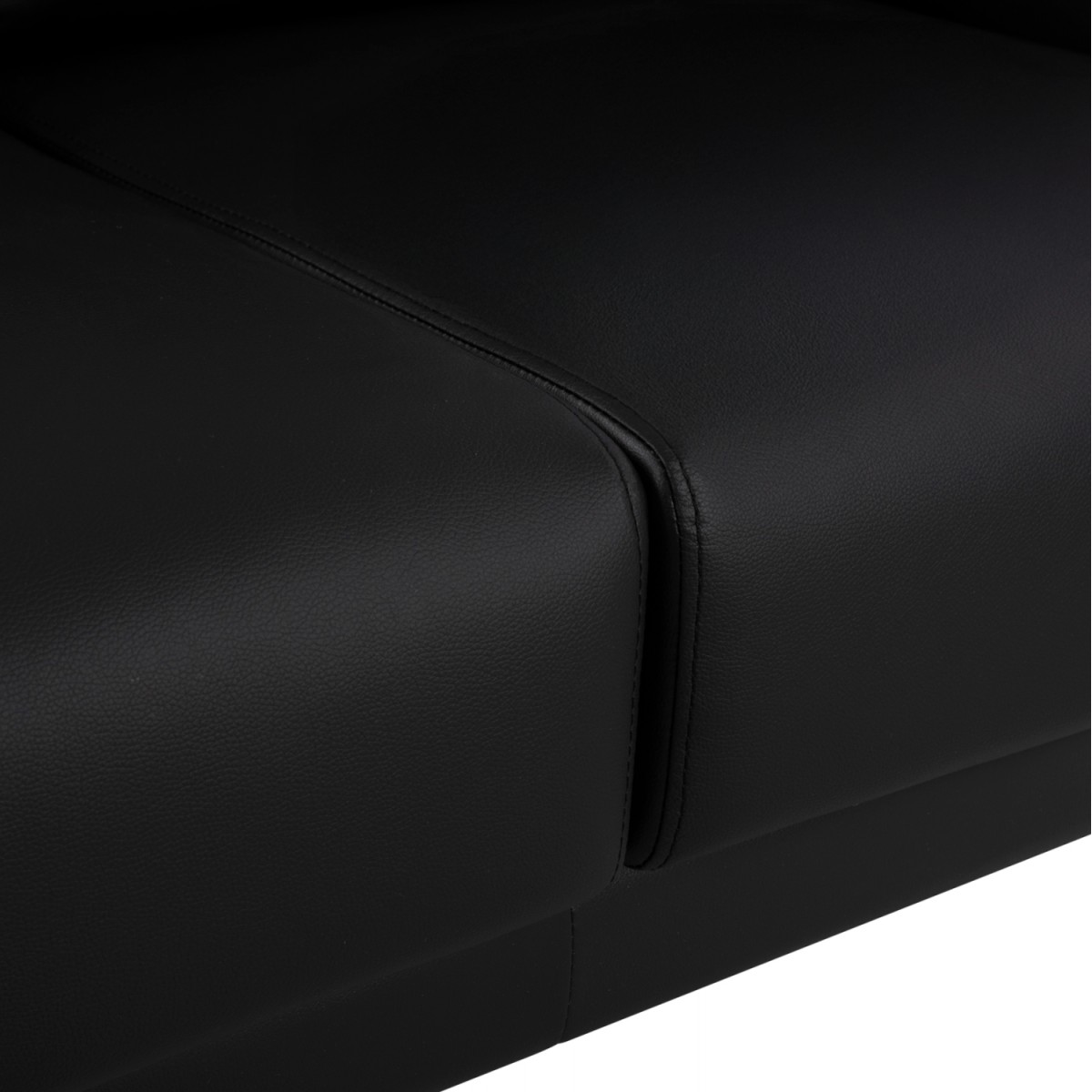 ΚΑΝΑΠΕΣ 3ΘΕΣΙΟΣ KENZIE HM3121.31 ΜΕ ΜΑΥΡΟ PU 190x81x81 εκ.