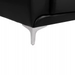 ΚΑΝΑΠΕΣ 3ΘΕΣΙΟΣ KENZIE HM3121.31 ΜΕ ΜΑΥΡΟ PU 190x81x81 εκ.