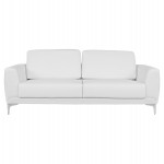 ΚΑΝΑΠΕΣ 3ΘΕΣΙΟΣ KENZIE HM3121.32 ΜΕ ΛΕΥΚΟ PU 190x81x81 εκ.