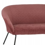 ΚΑΝΑΠΕΣ 2ΘΕΣΙΟΣ JOYCE ΒΕΛΟΥΔΟ ΣΑΠΙΟ ΜΗΛΟ ΚΑΙ ΜΕΤΑΛΛΙΚΑ ΠΟΔΙΑ 142X80X75 HM8548.02