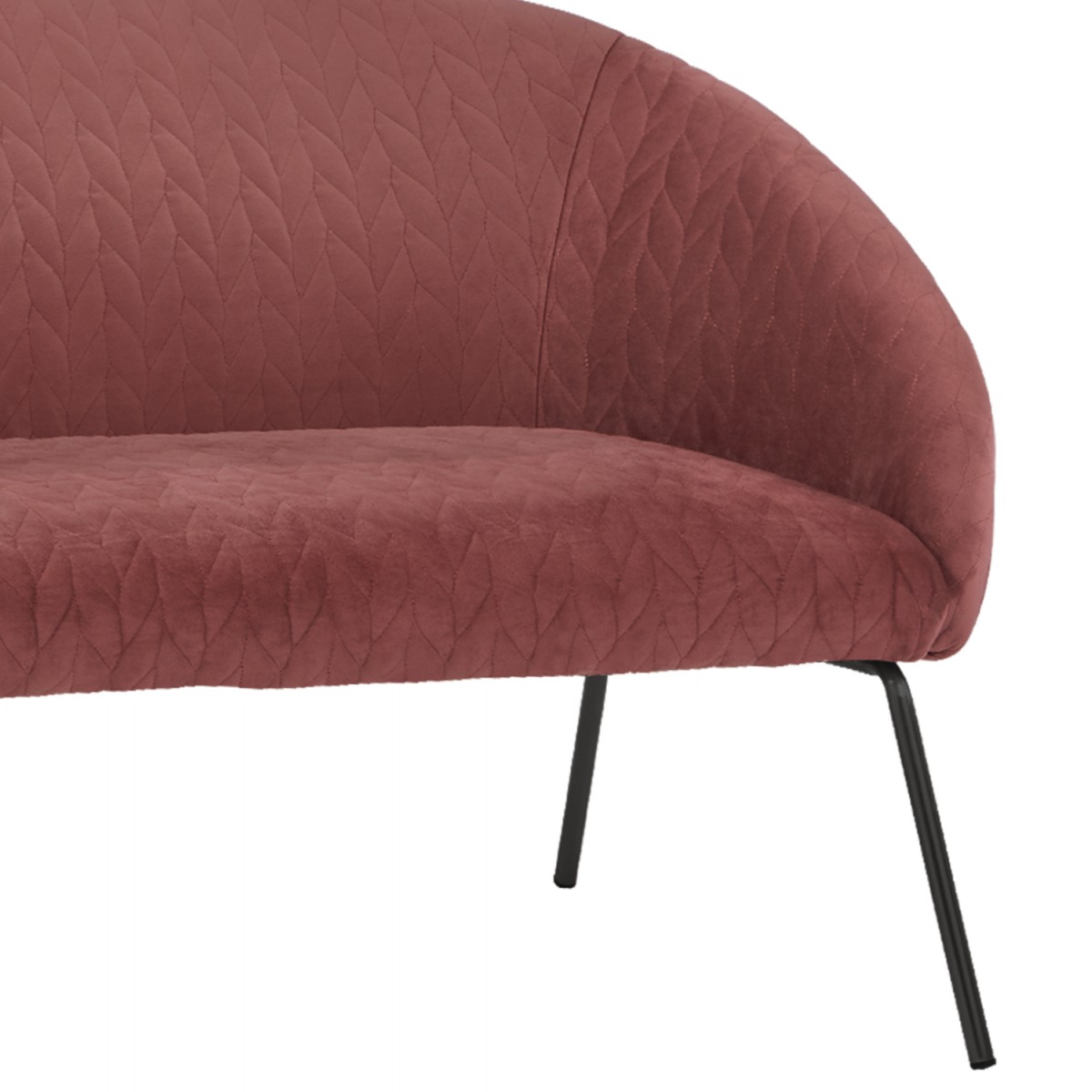 ΚΑΝΑΠΕΣ 2ΘΕΣΙΟΣ JOYCE ΒΕΛΟΥΔΟ ΣΑΠΙΟ ΜΗΛΟ ΚΑΙ ΜΕΤΑΛΛΙΚΑ ΠΟΔΙΑ 142X80X75 HM8548.02