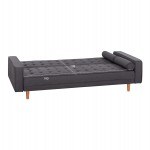 ΚΑΝΑΠΕΣ ΚΡΕΒΑΤΙ SALVADOR HM3150.01 ΓΚΡΙ ΜΕ 2 ΠΛΑΙΝΑ ΜΑΞΙΛΑΡΙΑ 222x97x80Y εκ.