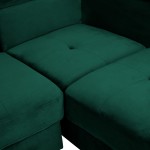 ΚΑΝΑΠΕΣ ΓΩΝΙΑ FAITH ΒΕΛΟΥΔΟ ΚΥΠΑΡΙΣΣΙ HM3156.03 254x79-160x70-84 εκ.