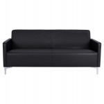 ΚΑΝΑΠΕΣ 3ΘΕΣΙΟΣ NELLIE HM3159.31 ΜΕ ΜΑΥΡΟ PU 163x71x71Υ εκ.