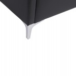 ΚΑΝΑΠΕΣ 3ΘΕΣΙΟΣ NELLIE HM3159.31 ΜΕ ΜΑΥΡΟ PU 163x71x71Υ εκ.