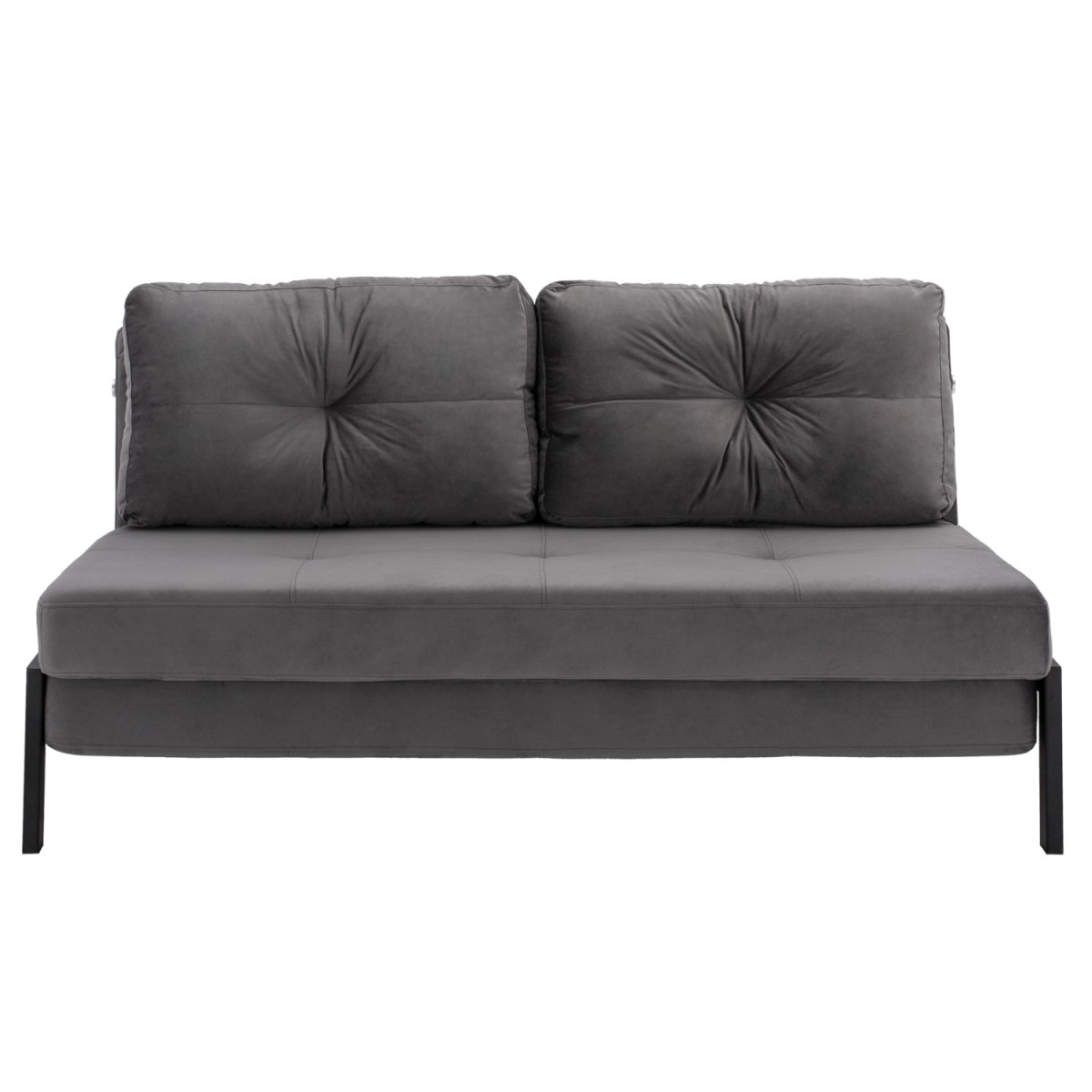 ΚΑΝΑΠΕΣ ΚΡΕΒΑΤΙ ΒΕΛΟΥΔΟ ΓΚΡΙ 2½ ΘΕΣΙΟΣ HM3079.11 151x92x66Υ εκ.