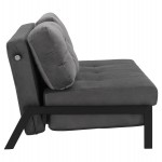 ΚΑΝΑΠΕΣ ΚΡΕΒΑΤΙ ΒΕΛΟΥΔΟ ΓΚΡΙ 2½ ΘΕΣΙΟΣ HM3079.11 151x92x66Υ εκ.