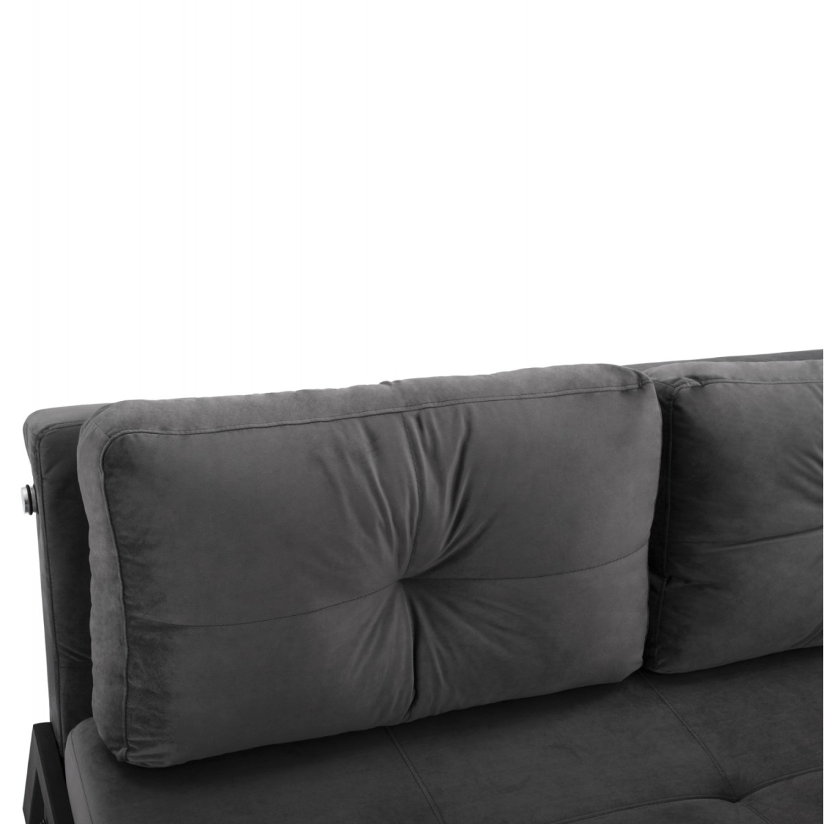 ΚΑΝΑΠΕΣ ΚΡΕΒΑΤΙ ΒΕΛΟΥΔΟ ΓΚΡΙ 2½ ΘΕΣΙΟΣ HM3079.11 151x92x66Υ εκ.