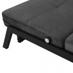 ΚΑΝΑΠΕΣ ΚΡΕΒΑΤΙ ΒΕΛΟΥΔΟ ΓΚΡΙ 2½ ΘΕΣΙΟΣ HM3079.11 151x92x66Υ εκ.