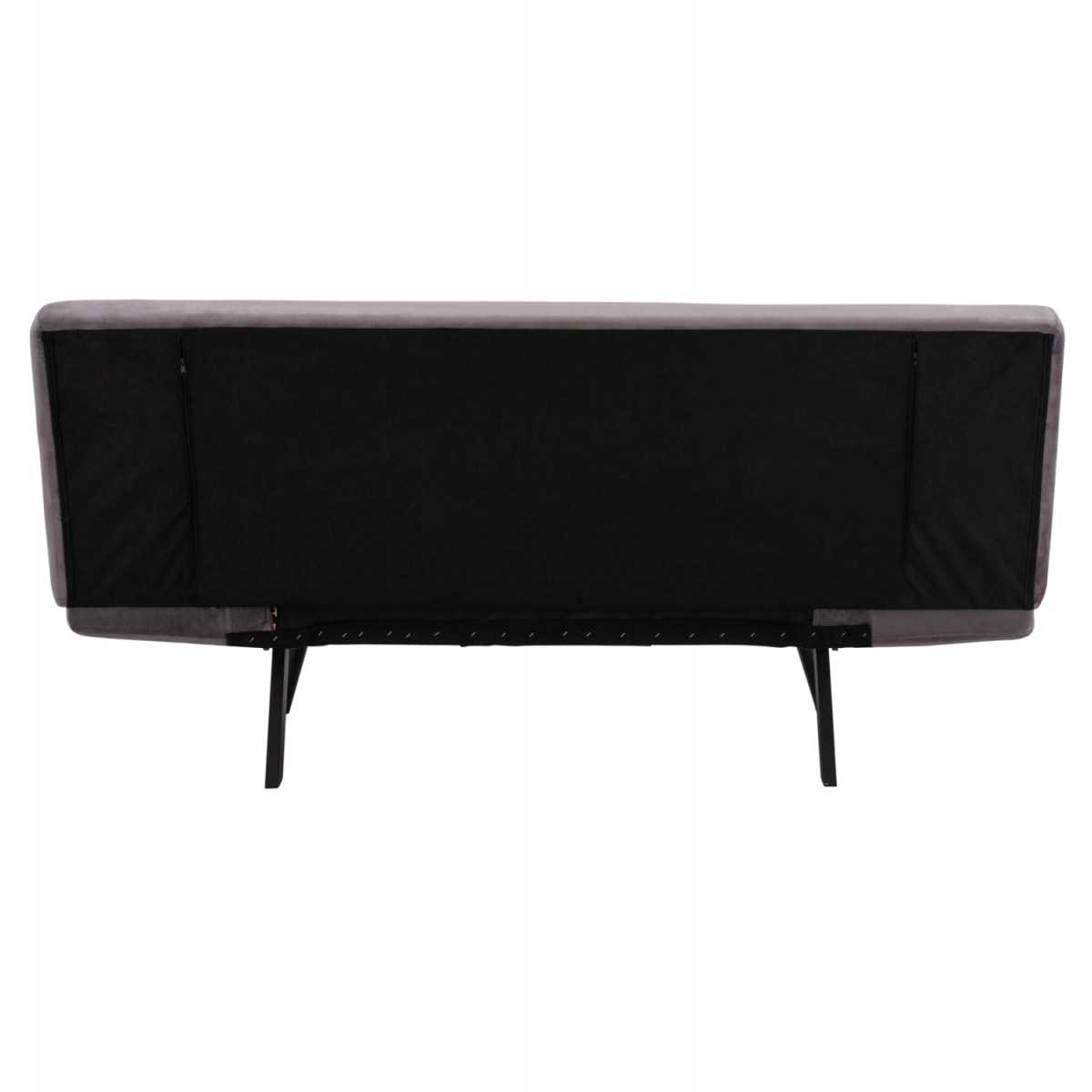 ΚΑΝΑΠΕΣ ΚΡΕΒΑΤΙ 3ΘΕΣΙΟΣ ΑΠΟ ΒΕΛΟΥΔΟ ΓΚΡΙ HM3167.01 182Χ80Χ88Υ εκ.