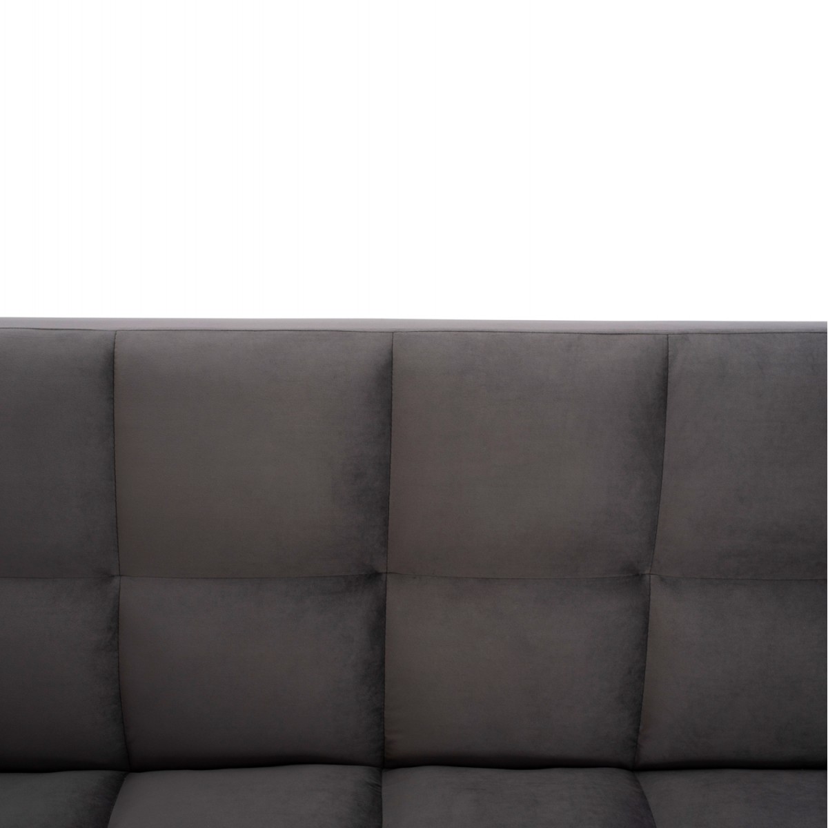 ΚΑΝΑΠΕΣ ΚΡΕΒΑΤΙ 3ΘΕΣΙΟΣ ΑΠΟ ΒΕΛΟΥΔΟ ΓΚΡΙ HM3167.01 182Χ80Χ88Υ εκ.