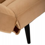 ΚΑΝΑΠΕΣ ΚΡΕΒΑΤΙ 3ΘΕΣΙΟΣ ΑΠΟ ΒΕΛΟΥΔΟ ΜΠΕΖ HM3167.07 182Χ80Χ88Υ εκ.