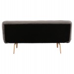 ΚΑΝΑΠΕΣ ΚΡΕΒΑΤΙ 3ΘΕΣΙΟΣ ΑΠΟ ΒΕΛΟΥΔΟ ΓΚΡΙ HM3168.01 193Χ85Χ88Υ εκ.