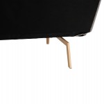 ΚΑΝΑΠΕΣ ΚΡΕΒΑΤΙ 3ΘΕΣΙΟΣ ΑΠΟ ΒΕΛΟΥΔΟ ΓΚΡΙ HM3168.01 193Χ85Χ88Υ εκ.