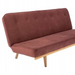 ΚΑΝΑΠΕΣ ΚΡΕΒΑΤΙ 3ΘΕΣΙΟΣ ΑΠΟ ΒΕΛΟΥΔΟ ΣΑΠΙΟ ΜΗΛΟ HM3168.02 193Χ85Χ88Υ εκ.