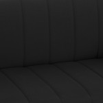 ΚΑΝΑΠΕΣ ΚΡΕΒΑΤΙ ANDRI ΤΡΙΘΕΣΙΟΣ ΜΑΥΡΟΣ HM3239.01 180x72x77 εκ.