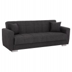 ΚΑΝΑΠΕΣ ΚΡΕΒΑΤΙ POLYA ΤΡΙΘΕΣΙΟΣ HM3240.03 ΓΚΡΙ 215x85x76Υ εκ.