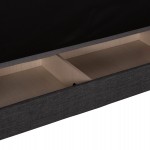 ΚΑΝΑΠΕΣ ΚΡΕΒΑΤΙ POLYA ΤΡΙΘΕΣΙΟΣ HM3240.03 ΓΚΡΙ 215x85x76Υ εκ.