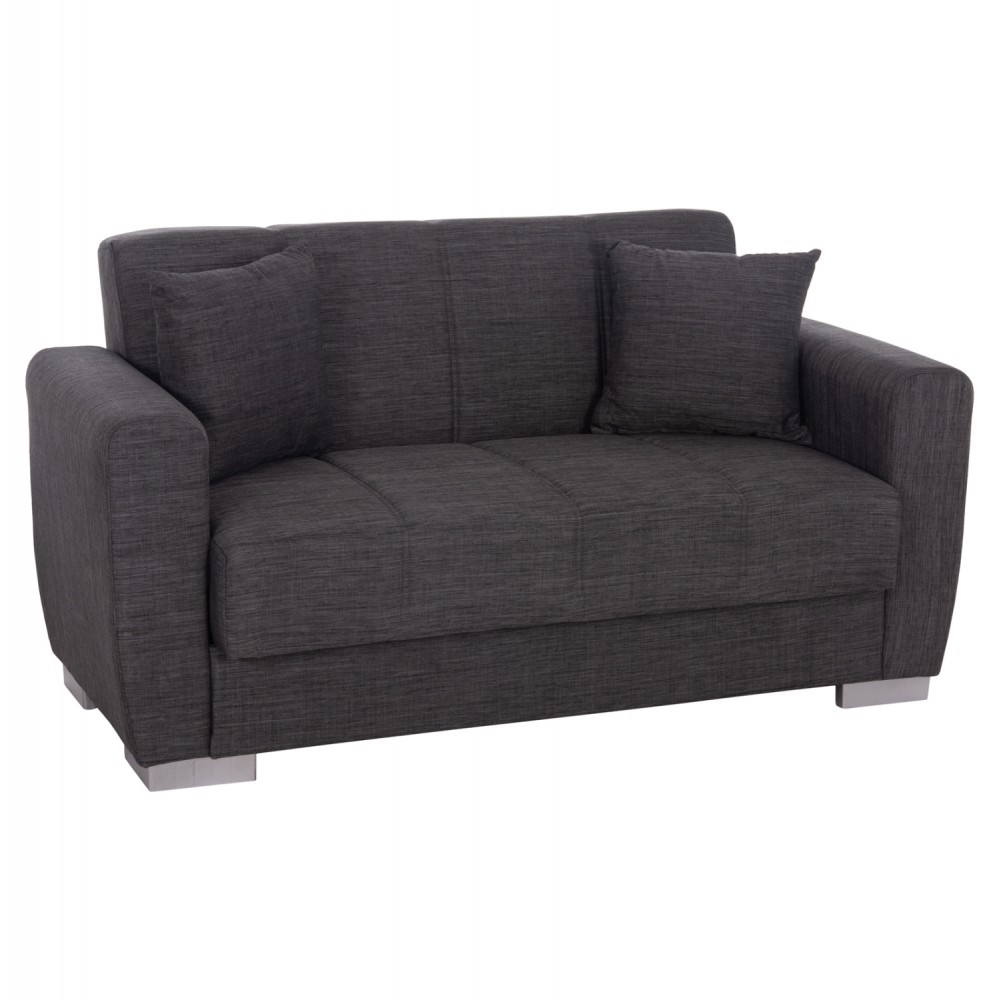 ΚΑΝΑΠΕΣ ΚΡΕΒΑΤΙ POLYA ΔΙΘΕΣΙΟΣ ΓΚΡΙ HM3241.03 153x87x77Υεκ.