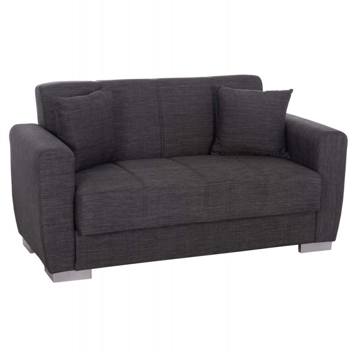 ΚΑΝΑΠΕΣ ΚΡΕΒΑΤΙ POLYA ΔΙΘΕΣΙΟΣ ΓΚΡΙ HM3241.03 153x87x77Υεκ.