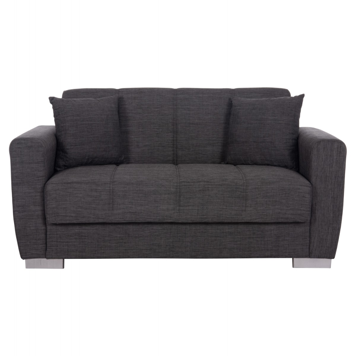 ΚΑΝΑΠΕΣ ΚΡΕΒΑΤΙ POLYA ΔΙΘΕΣΙΟΣ ΓΚΡΙ HM3241.03 153x87x77Υεκ.