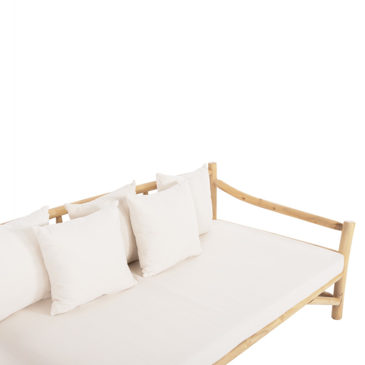 ΚΑΝΑΠΕΣ ΤΡΙΘΕΣΙΟΣ TORC HM9339 ΑΠΟ ΜΑΣΙΦ ΞΥΛΟ TΕΑK ΦΥΣΙΚΟ - ΛΕΥΚΟ 200x100x80Yεκ.