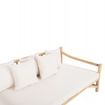 ΚΑΝΑΠΕΣ ΤΡΙΘΕΣΙΟΣ TORC HM9339 ΑΠΟ ΜΑΣΙΦ ΞΥΛΟ TΕΑK ΦΥΣΙΚΟ - ΛΕΥΚΟ 200x100x80Yεκ.