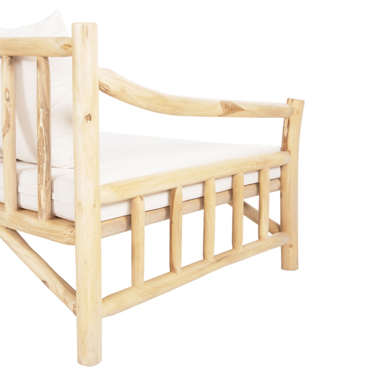 ΚΑΝΑΠΕΣ ΤΡΙΘΕΣΙΟΣ TORC HM9339 ΑΠΟ ΜΑΣΙΦ ΞΥΛΟ TΕΑK ΦΥΣΙΚΟ - ΛΕΥΚΟ 200x100x80Yεκ.