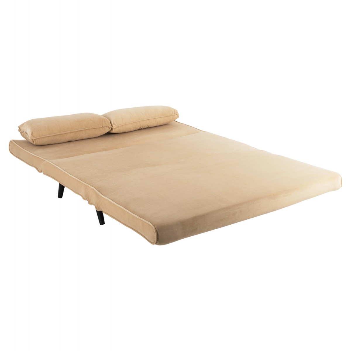 ΚΑΝΑΠΕΣ ΚΡΕΒΑΤΙ 2 ΑΤΟΜΩΝ ASMA HM3077.17 ΜΕ ΒΕΛΟΥΔΟ ΜΠΕΖ 140x80x77Yεκ.