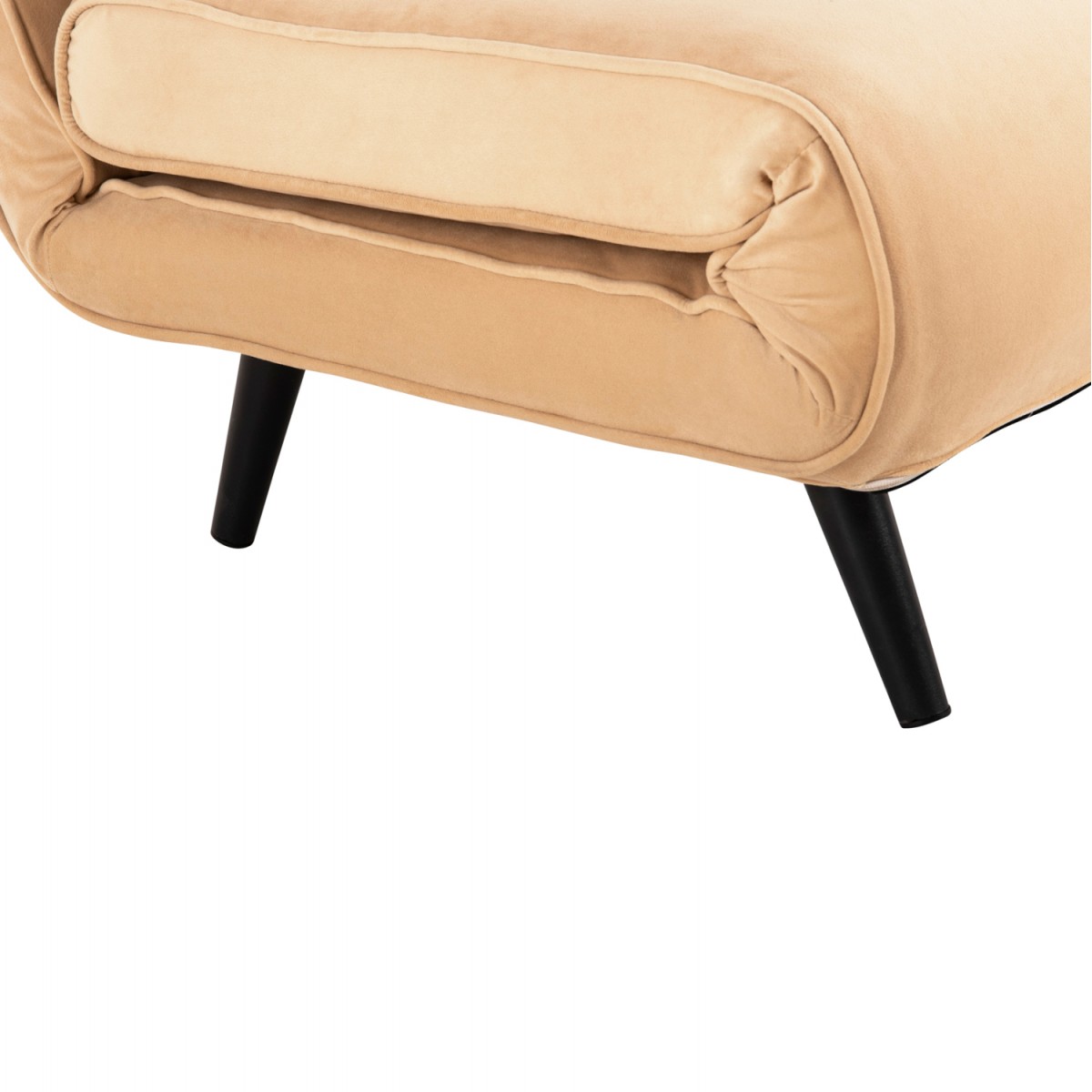 ΚΑΝΑΠΕΣ ΚΡΕΒΑΤΙ 2 ΑΤΟΜΩΝ ASMA HM3077.17 ΜΕ ΒΕΛΟΥΔΟ ΜΠΕΖ 140x80x77Yεκ.