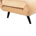 ΚΑΝΑΠΕΣ ΚΡΕΒΑΤΙ 2 ΑΤΟΜΩΝ ASMA HM3077.17 ΜΕ ΒΕΛΟΥΔΟ ΜΠΕΖ 140x80x77Yεκ.