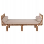 ΚΑΝΑΠΕΣ ΕΞΩΤΕΡΙΚΟΥ ΧΩΡΟΥ CHARMELLA HM9659 ΦΥΣΙΚΟ RATTAN-ΜΠΕΖ ΜΑΞΙΛΑΡΙΑ 187x69x76Yεκ.