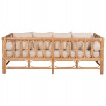 ΚΑΝΑΠΕΣ-ΚΡΕΒΑΤΙ ΕΞ. ΧΩΡΟΥ LIGNANO HM9660 RATTAΝ ΦΥΣΙΚΟ-ΜΠΕΖ ΜΑΞΙΛΑΡΙΑ 200x100x75Υεκ.