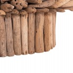 ΤΡΑΠΕΖΙ ΣΑΛΟΝΙΟΥ ΟΒΑΛ SPARROW HM9962 DRIFTWOOD--ΓΥΑΛΙ 106x55,5x50,5Υεκ.