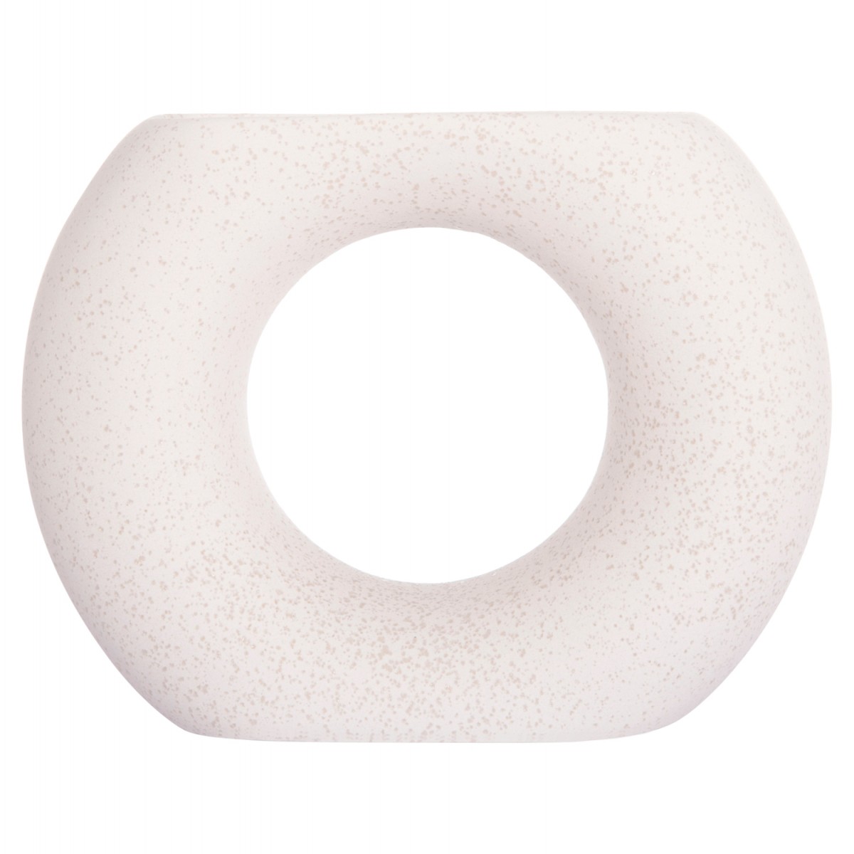 ΕΠΙΤΡΑΠΕΖΙΟ ΚΕΡΑΜΙΚΟ ΔΙΑΚΟΣΜΗΤΙΚΟ ELLIPTO HM4646.01 ΥΠΟΛΕΥΚΟ ΚΡΥΣΤΑΛΛΙΚΟ 18x6,5x14Υεκ