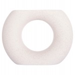 ΕΠΙΤΡΑΠΕΖΙΟ ΚΕΡΑΜΙΚΟ ΔΙΑΚΟΣΜΗΤΙΚΟ ELLIPTO HM4646.01 ΥΠΟΛΕΥΚΟ ΚΡΥΣΤΑΛΛΙΚΟ 18x6,5x14Υεκ