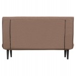 ΚΑΝΑΠΕΣ ΚΡΕΒΑΤΙ 2 ΑΤΟΜΩΝ ASMA HM3077.07 ΣΚΟΥΡΟ ΜΠΕΖ ΥΦΑΣΜΑ 143x78x84Yεκ.